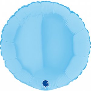 Fóliový balónik svetlo-modrý kruh 46cm ALBI