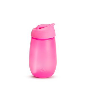 Munchkin Simple Clean fľaša so slamkou ružová, 12 m+ (296 ml)