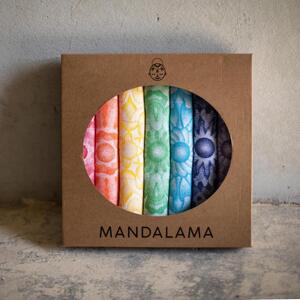 Mandalama Sada Mandalové utierky 7 farieb čakier Darčekové balenie