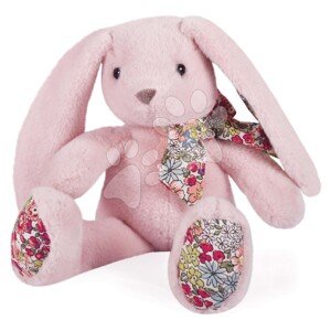 Plyšový zajačik Bunny Tender Pink Copain Calin Histoire d’ Ours ružový 25 cm v darčekovom balení od 0 mes HO3121