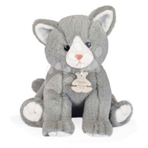 Plyšová mačička Baby Cat Powder Grey Histoire d’ Ours sivá 18 cm v darčekovom balení od 0 mes HO3156