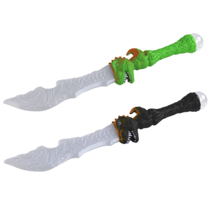 mamido Svetelný meč s rukoväťou Dinosaurus Zelený Čierny MIX
