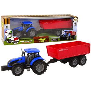 mamido  Traktor s prívesom Poľnohospodárske vozidlo Farma Modrý